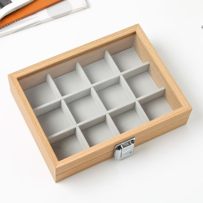 Шкатулка дерево для украшений Шкатулка дерево для украшений "Коричневая" 5х21х16 см