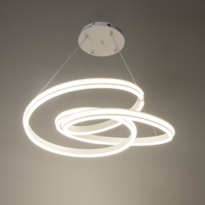 Светильник с ПДУ Светильник с ПДУ "Роули" LED 190Вт 3000-6000К белый 56х56х13-110 см