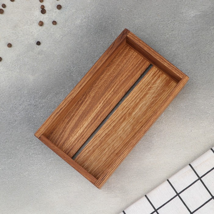 Салфетница-органайзер кухонный Adelica, 2в1, с отделением под чай и специи, 21×12×5,5 см, дуб Салфетница-органайзер кухонный Adelica, 2в1, с отделением под чай и специи, 21×12×5,5 см, дуб