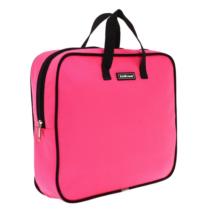 Папка с ручками текстильная А4, 360 х 290 х 70 мм, Erich Krause Neon Pink, неоновая/розовая, 54670 Папка с ручками текстильная А4, 360 х 290 х 70 мм, Erich Krause Neon Pink, неоновая/розовая, 54670