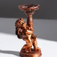 Подсвечник на 1 свечу TAKE IT EASY &laquo;Ангелок&raquo;, полистоун, 12.5&times;6 см