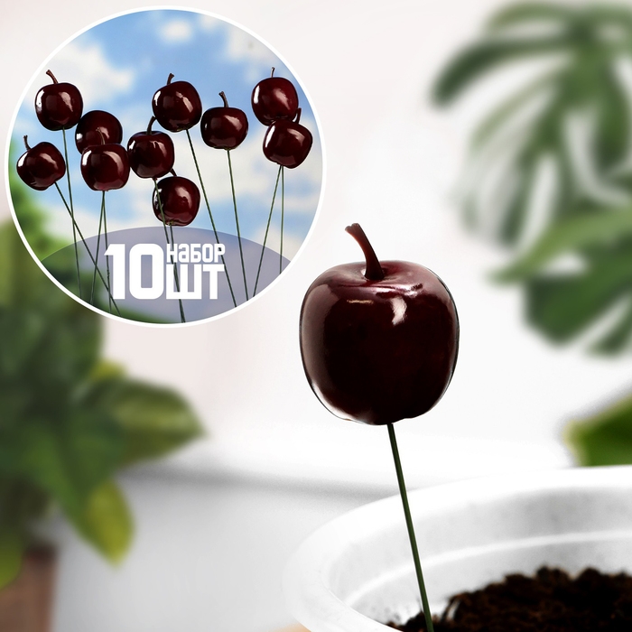 Набор штекеров Набор штекеров "Яблоко" 10шт, 3см, длина 25см