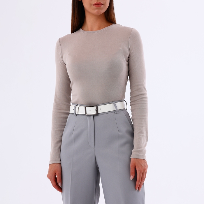 Ремень женский, ширина 3,5 см, цвет белый Ремень женский, ширина 3,5 см, цвет белый