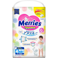 Подгузники-трусики Merries, размер L (9-14 кг), 44 шт.