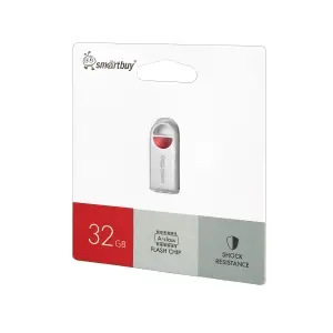 USB накопитель 32 GB USB 2,0 Smart Buy MC8 Metal Red (SB032GBMC8)