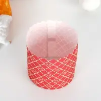 Форма бумажная для кулича «ХВ красная», 90×90 мм