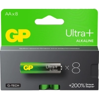 Батарейка GP Ultra+ Alkaline LR6 (АА) 8шт/уп (GP15AUPA21-2CRB8)