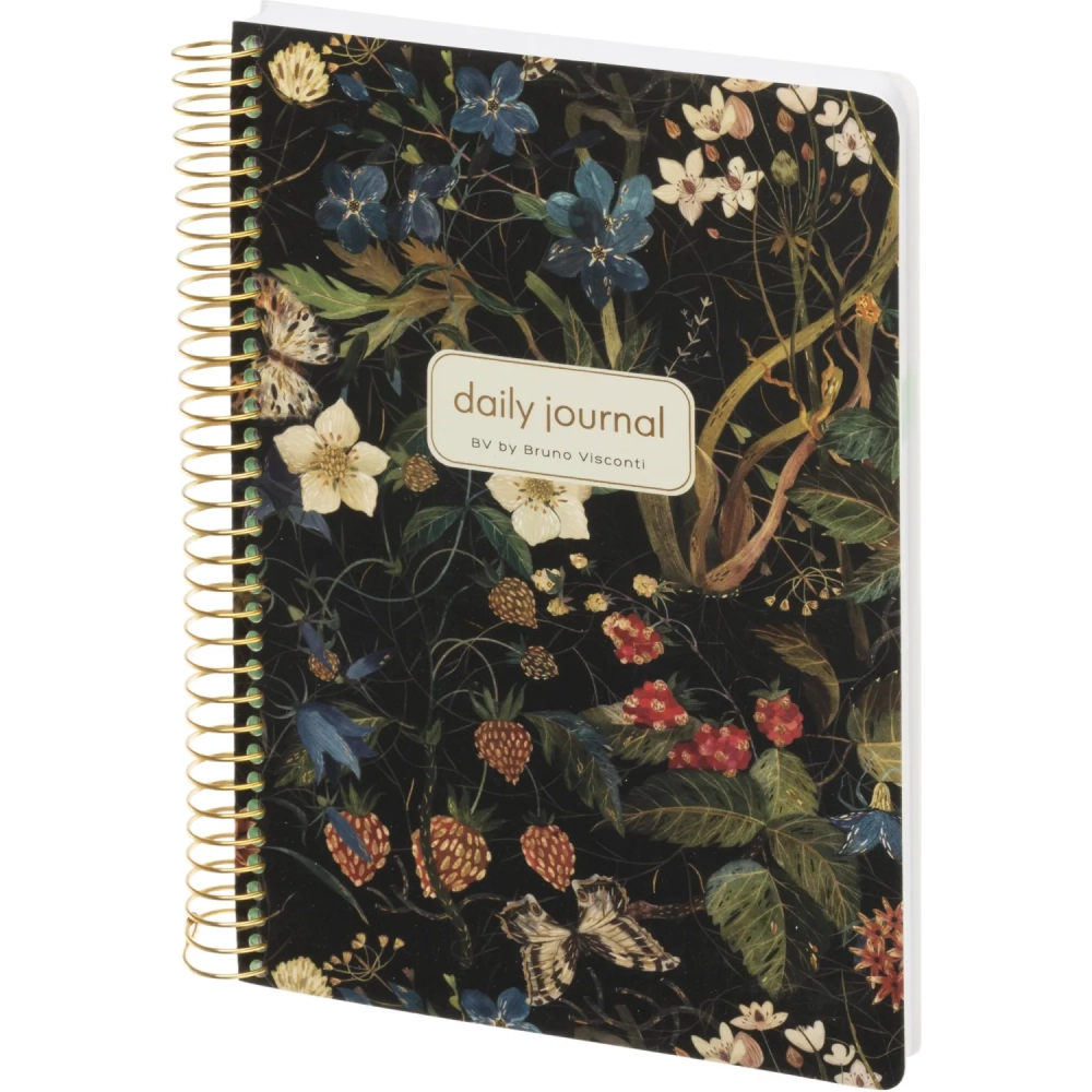 Ежедневник недатированный CUTE DIARY А5,BV,136,лес.яг,зол.греб,3-701/12