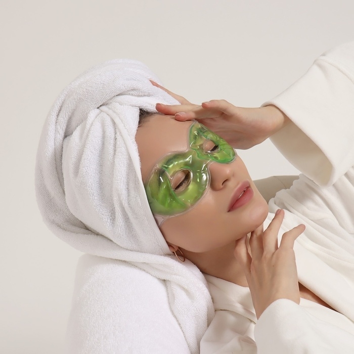 Маска для лица гидрогелевая, охлаждающая/согревающая, 20 × 7,5 × 0,5 см, цвет МИКС Маска для лица гидрогелевая, охлаждающая/согревающая, 20 × 7,5 × 0,5 см, цвет МИКС