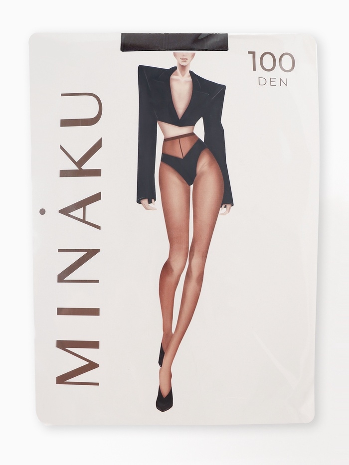 Женские колготки MINAKU 100 ден, цвет темно-коричневый, размер 4/L