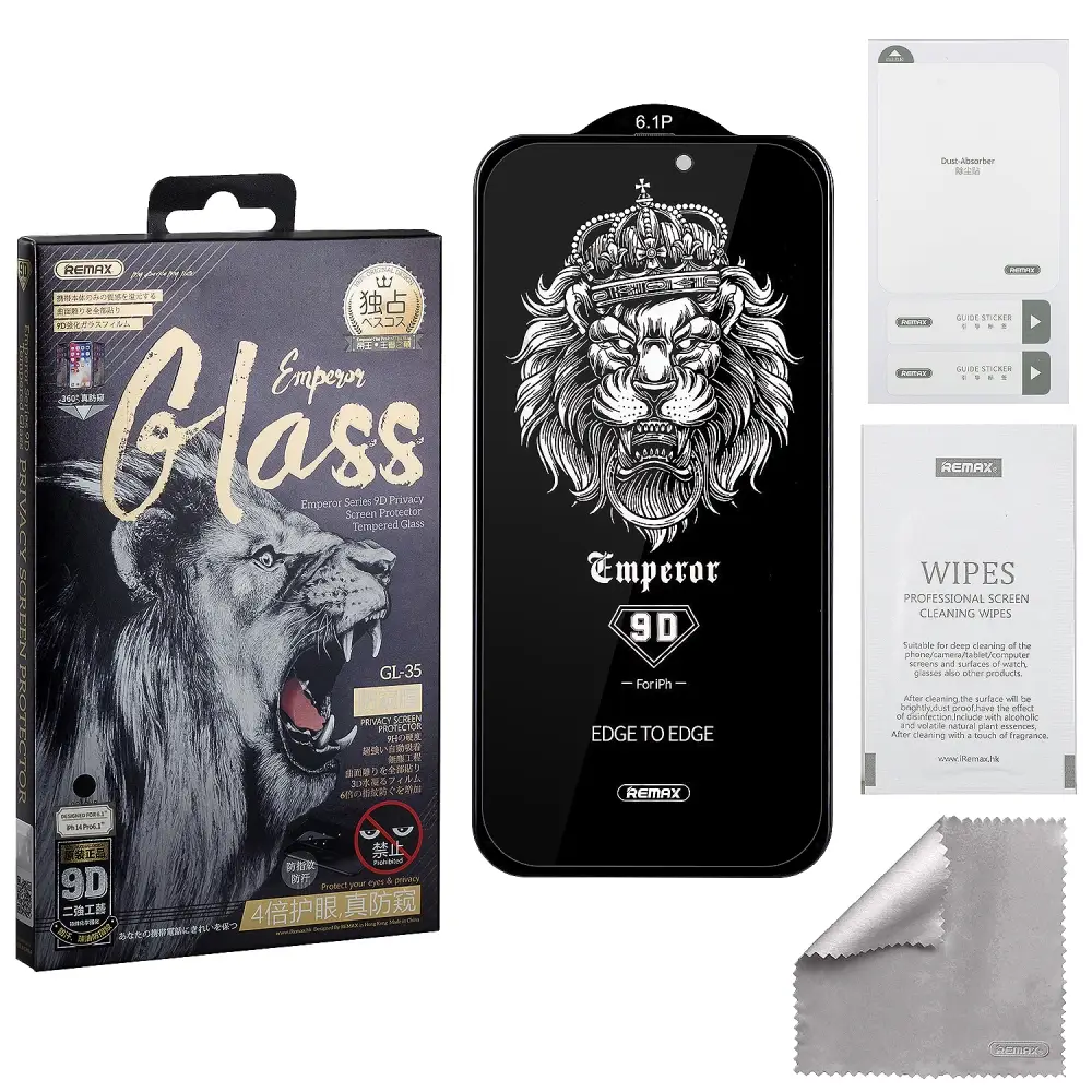 Защитное стекло iPh 14 Pro (6.1) 9D Private Emperor Series GL-35 REMAX