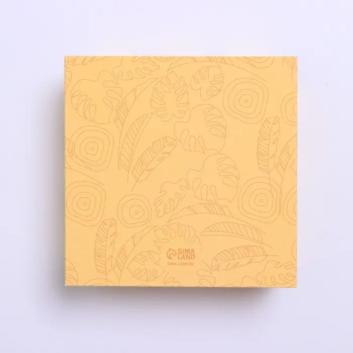 Коробка для печенья, кондитерская упаковка с пластиковой крышкой, Time to enjoy, 10.5 х 10.5 х 3 см