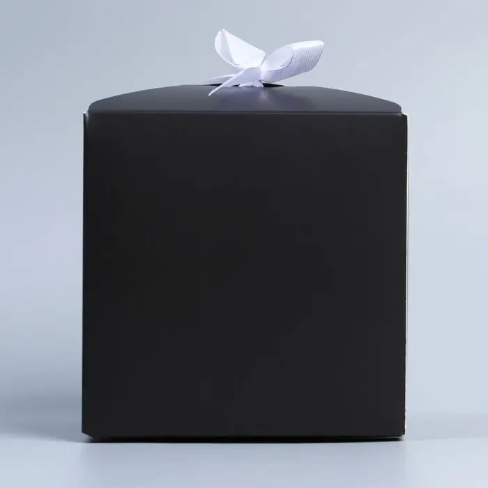Коробка подарочная складная, упаковка, «Чёрный», 12 х 12 х 12 см