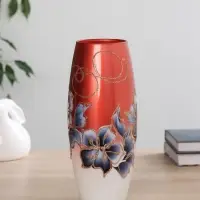 Ваза для цветов &laquo;Цветочные узоры&raquo;, d=7.5 см, 11&times;26 см, стекло