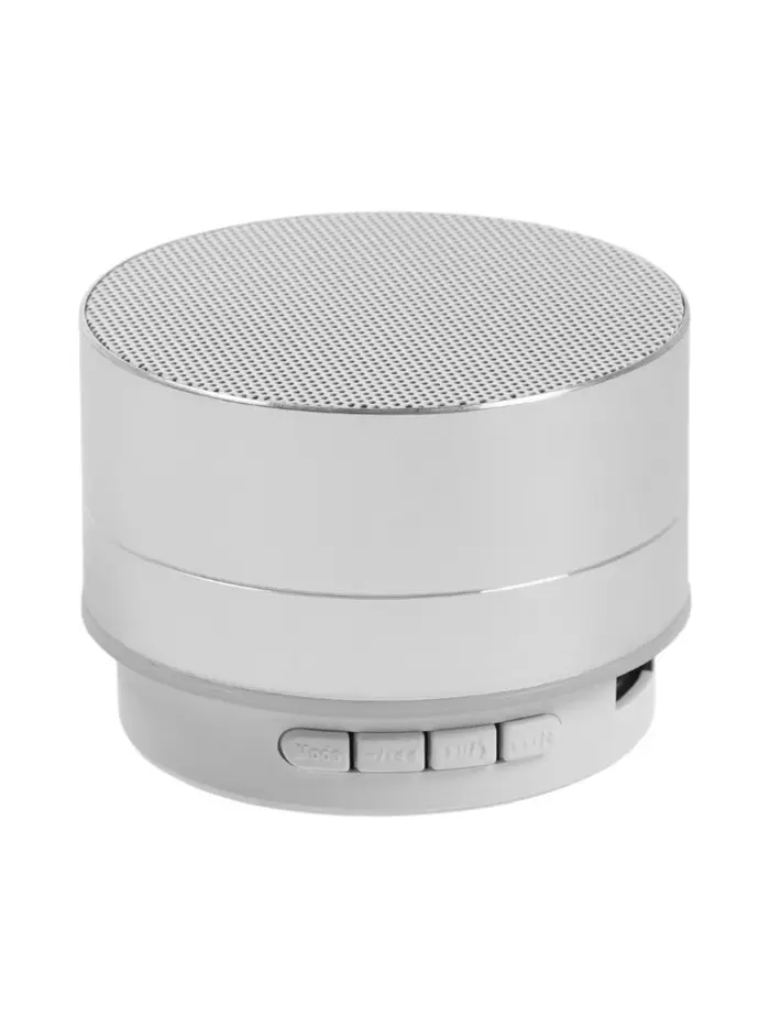 Портативная колонка Luazon LAB-05, 3 Вт, 520 мАч, Bluetooth, USB, microSD, microUSB, серебристый