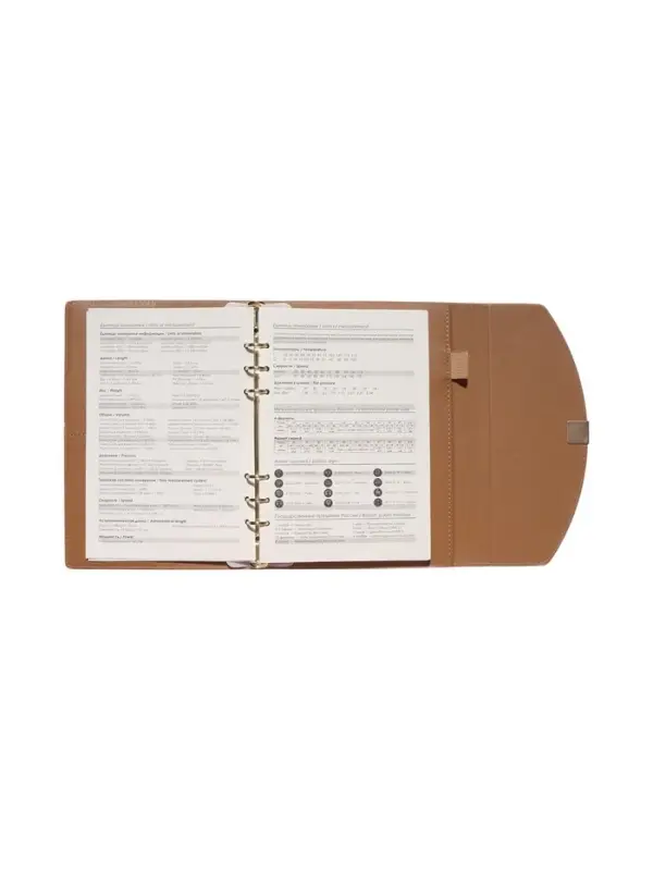 Органайзер на кольцах, A5, с клапаном, 80л, линия, к/зам, Бежевый Органайзер на кольцах, A5, с клапаном, 80л, линия, к/зам, Бежевый