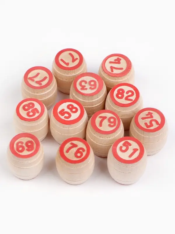 Русское лото &laquo;Роспись&raquo;, деревянное, в подарочной шкатулке