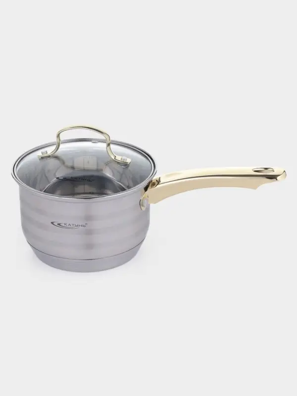 Ковш 1,8 л с/кр  Ковш 1,8 л с/кр "ЭЛИС ГОЛД" ф16х10,5 см, клеп.ручки