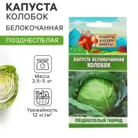 Семена Капуста белокочанная &laquo;Колобок&raquo;, 0.1 г, &laquo;Рецепты дедушки Никиты&raquo;