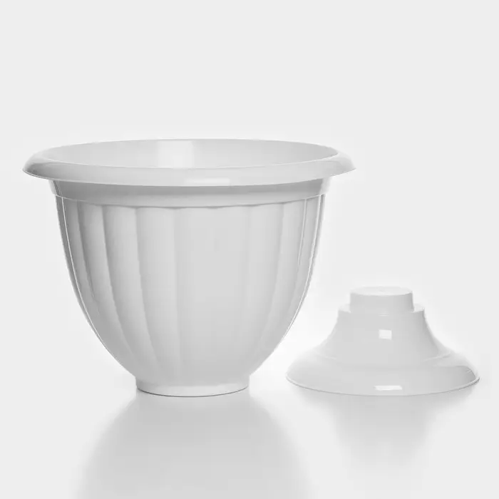 Вазон для цветов &laquo;Жасмин&raquo;, 18 л, d=43 см, h=30 см, белый