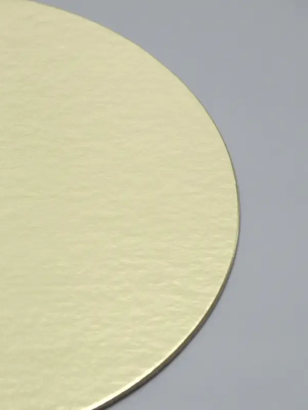 Подложка кондитерская для торта, круглая, золото - белый, 18 см, 1.5 мм