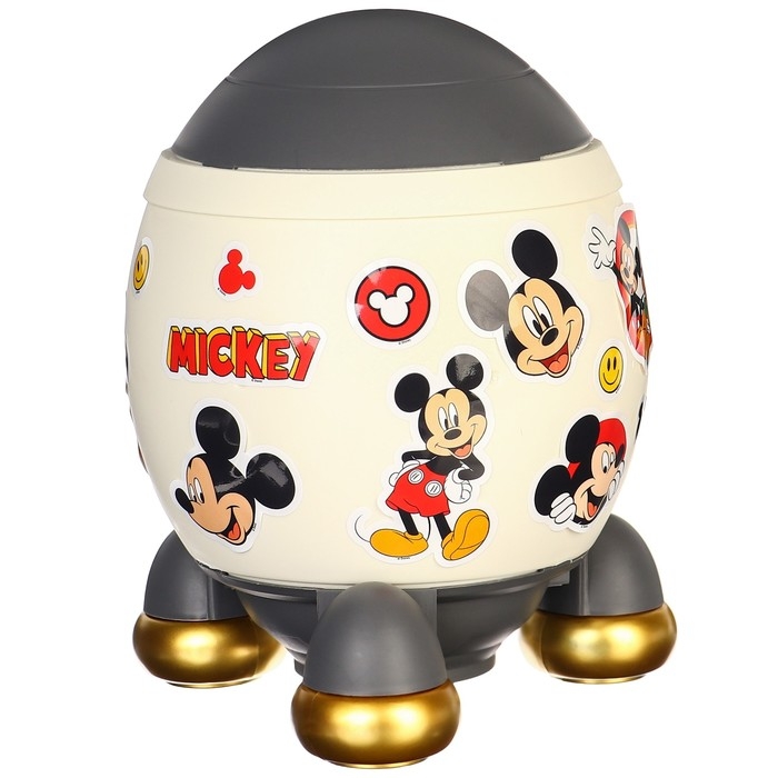 Копилка ракета с набором наклеек, 22,5 см х 18,5 см х 17,5 см Копилка ракета с набором наклеек, 22,5 см х 18,5 см х 17,5 см "Мышонок", Микки Маус