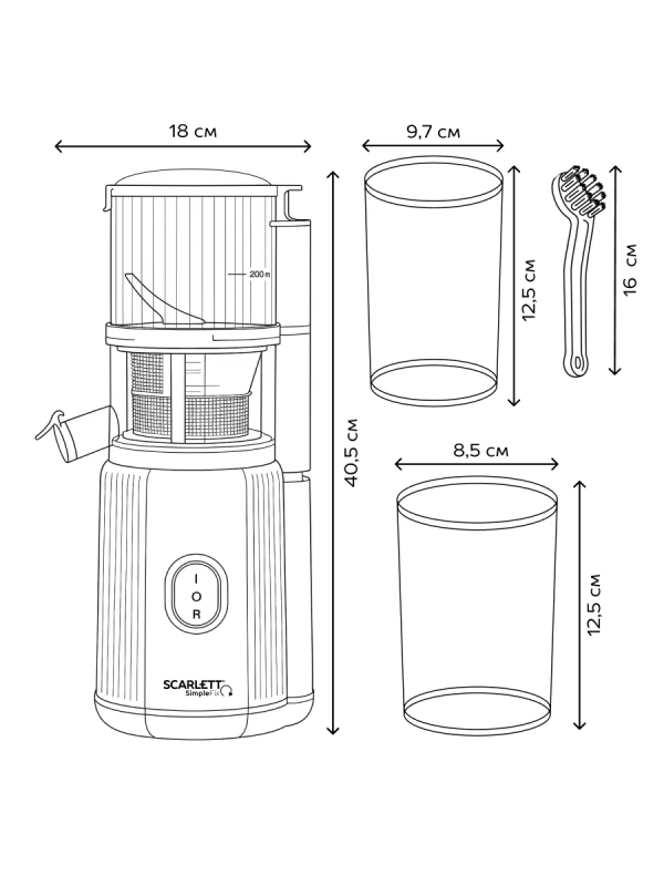 Соковыжималка шнековая SC-JE50S63 Соковыжималка шнековая SC-JE50S63