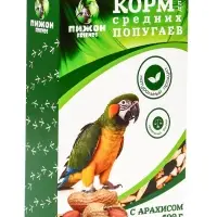 Корм &laquo;Пижон&raquo; для средних попугаев, с орехами, 400 г