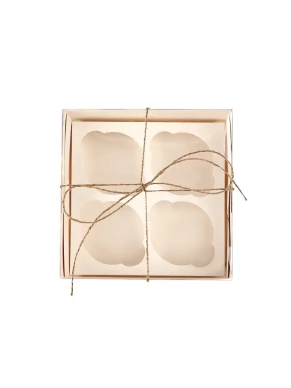 Коробка для капкейков, кондитерская упаковка, 4 ячейки &laquo;С 8 марта&raquo;, 16&times;16&times;7.5 см