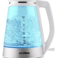 Чайник HYK-G3037 1,9л 3000Вт белый (стекло)