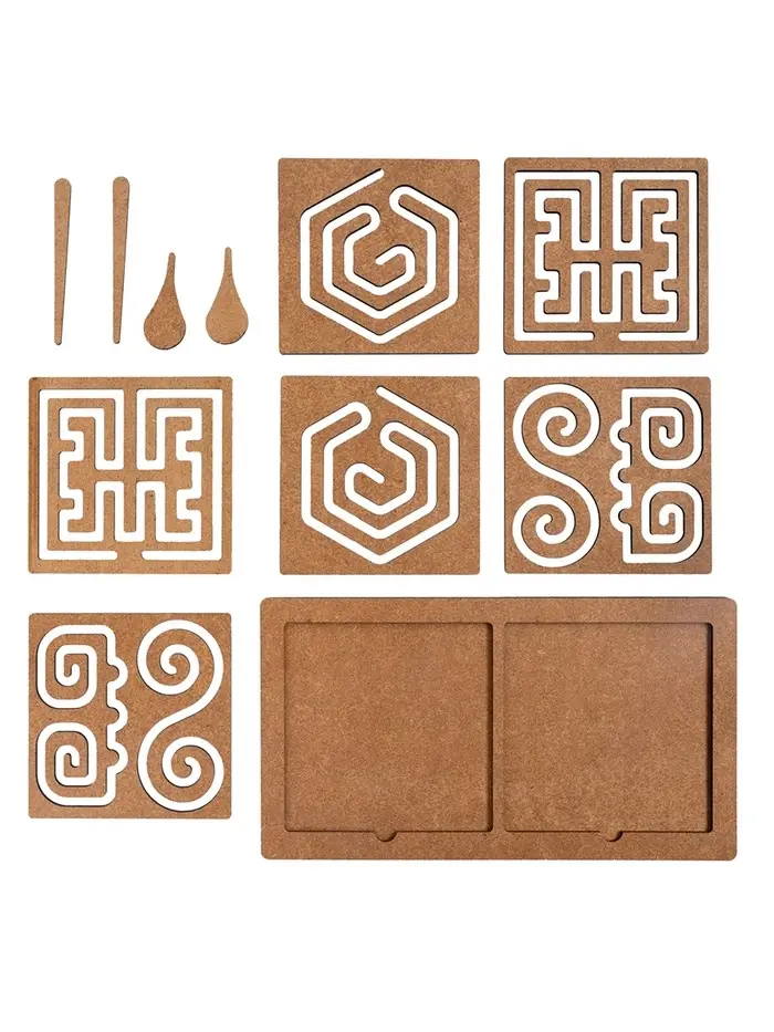 Игра развивающая "Межполушарные доски" со съёмными трафаретами 05893