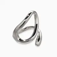 Кольцо медь "Витое", цвет серебро, безразмерное