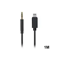 Кабель AUX  iPhone - 3.5mm. Bride черный 1M ( 500 шт/кор )