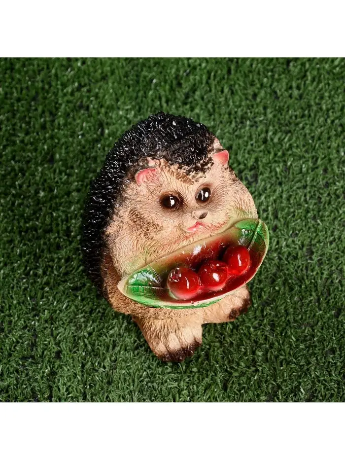 Садовая фигура из гипса &laquo;Ёжик с ягодами&raquo;,12&times;10&times;16 см