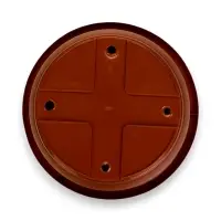 Горшок для цветов с поддоном &laquo;Борнео&raquo;, 25.8 л, пластиковый, цвет терракотовый