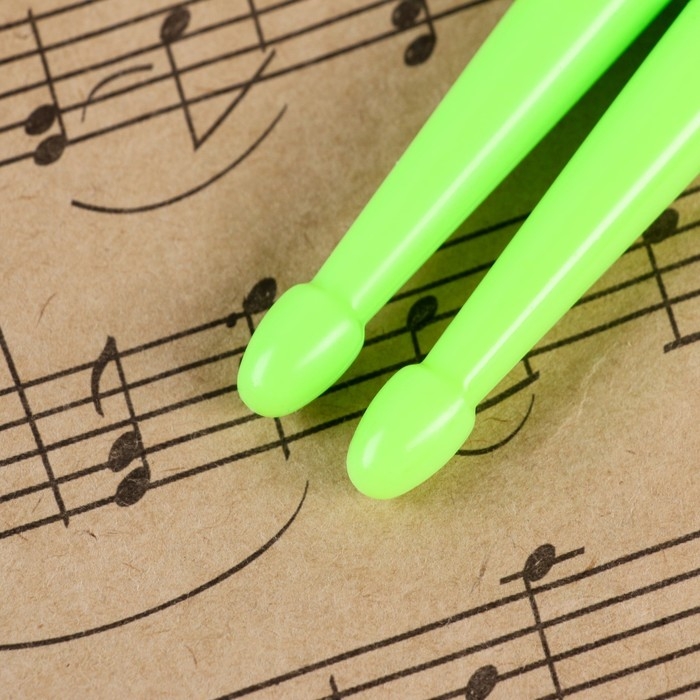 Барабанные палочки Music Life, 5A, нейлон, зеленые