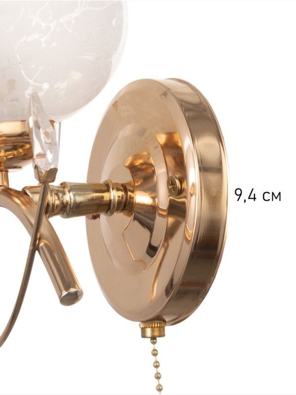 Бра 3905-159/1 40Вт E27 золото