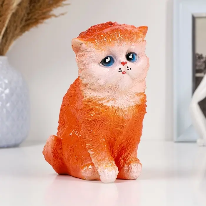 Копилка для денег &laquo;Котенок рыжий&raquo;, гипс, 16&times;12 см