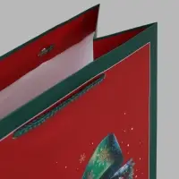 Пакет подарочный &laquo;Новогодний подарок&raquo;, 26&times;12&times;32 см