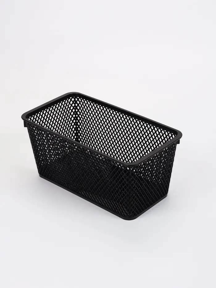 Корзины для хранения &laquo;Аура&raquo;, набор 2 шт.: 27.5&times;15&times;15 см, чёрные