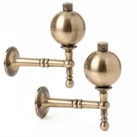 Крючок - держатель для штор CAPPIO KS049, алюминий, цвет бронза, 2 шт.