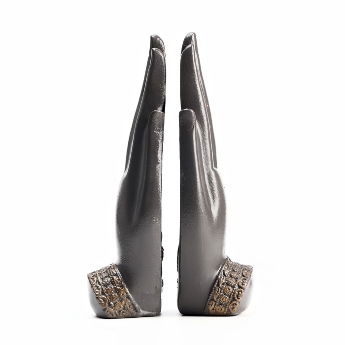 Набор фигур Набор фигур "Будда в руках" серая-бронза, 21см