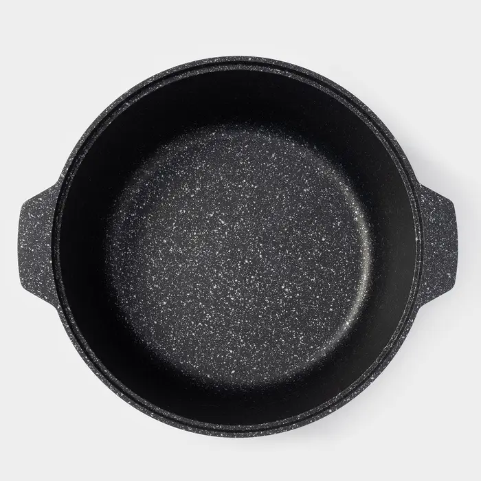 Кастрюля-жаровня KUKMARA, 5 л, d=28 см, антипригарное покрытие, литой алюминий, серая