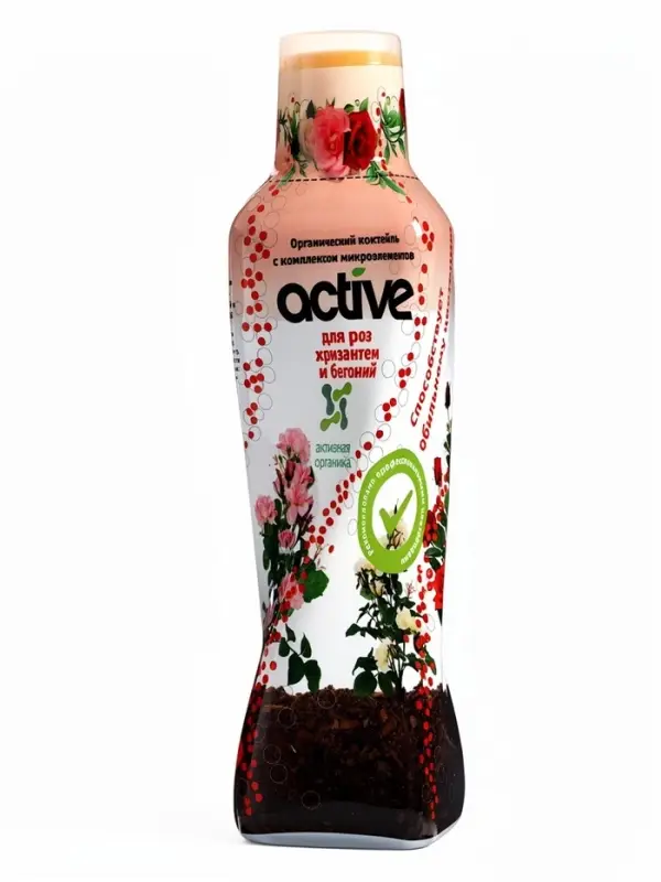 Органический коктейль Active для роз, хризантем и бегоний 0,5 л