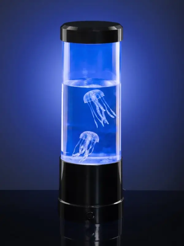 Лава - лампа RISALUX &laquo;Медузы&raquo;, подсветка, RGB, USB, 3-5 Вт, чёрная, 9&times;9&times;25.5 см