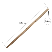 Черенок d30 L1200мм 2 сорт WoodTrade_00020