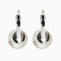 Серьги пластик "Шар №12" паталь, цвет МИКС в серебре