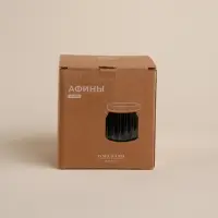 Банка для сыпучих продуктов SL Home &laquo;Афины&raquo;, 1 л, 11&times;11.5 см, с деревянной крышкой. стекло, прозрачная