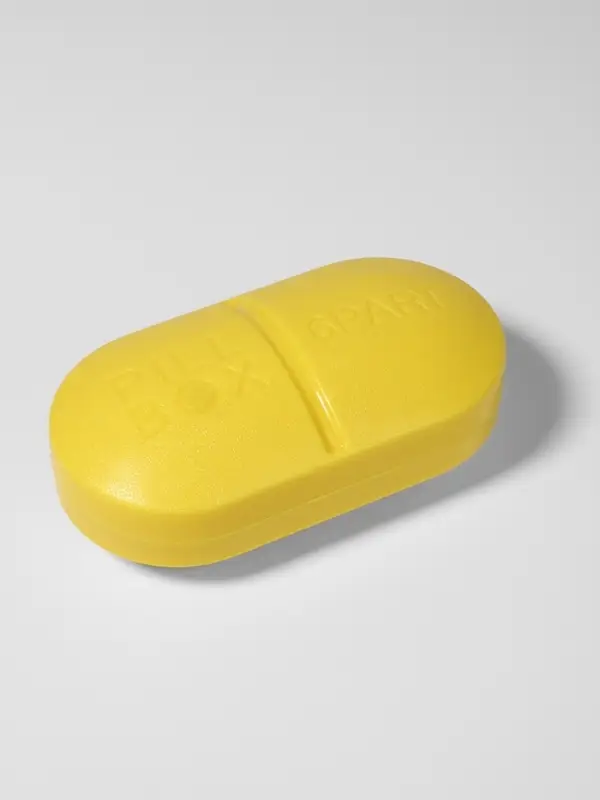 Таблетница Pill Box, 6 секций, 10&times;5.5&times;3 см, МИКС