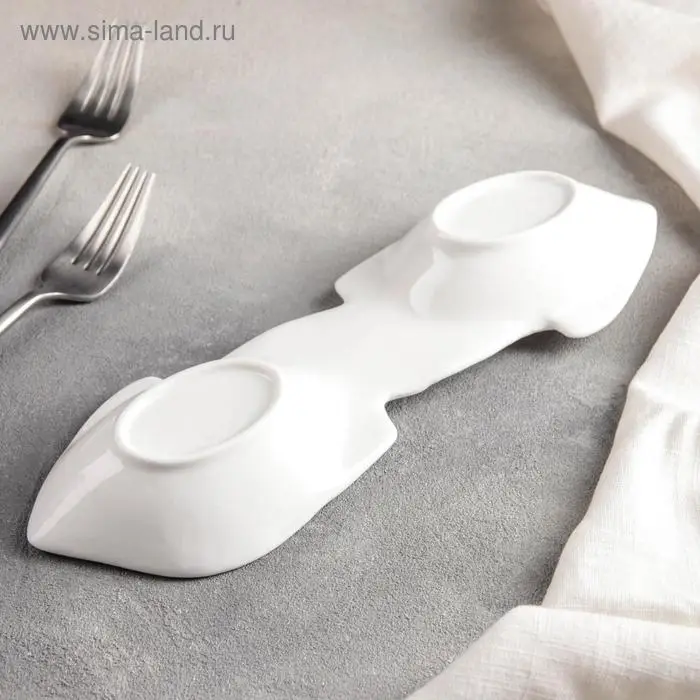 Менажница керамическая 2 ячейки «Рыбки», 27×9×3 см Менажница керамическая 2 ячейки «Рыбки», 27×9×3 см